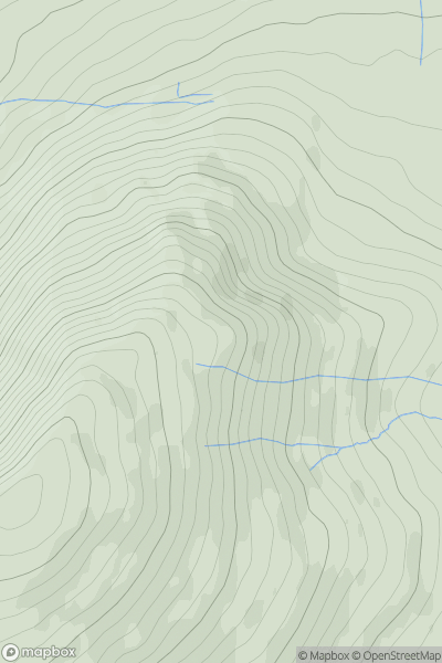 Thumbnail image for White Pike [Lake District E] showing contour plot for surrounding peak